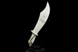 Polished Quartz Crystal Sword with Metal Stand #379928-1